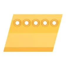 195-7232 Vastgeschroefde segmentslijtplaat van de rotsafdekking links